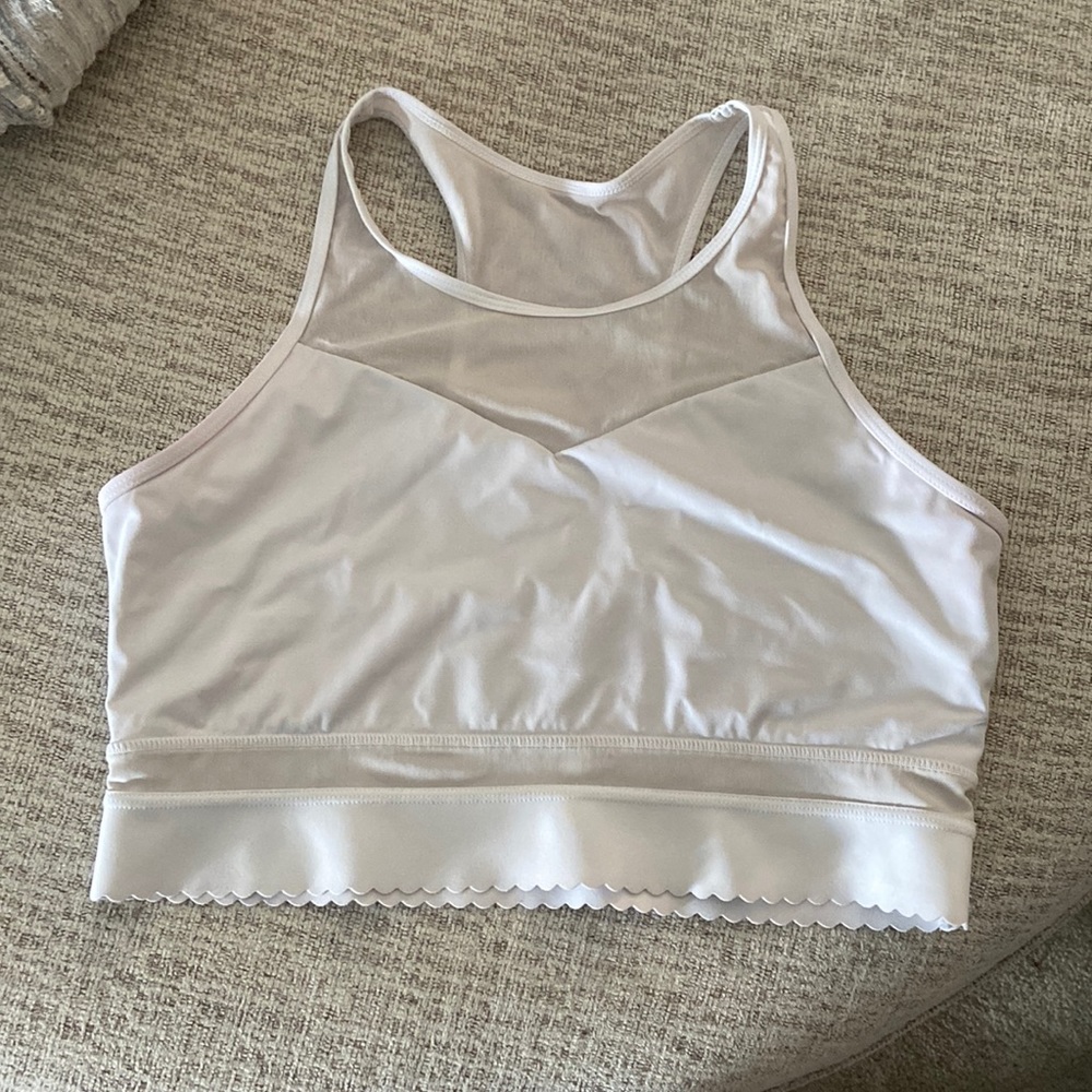 Zyia White Star Mesh Bra